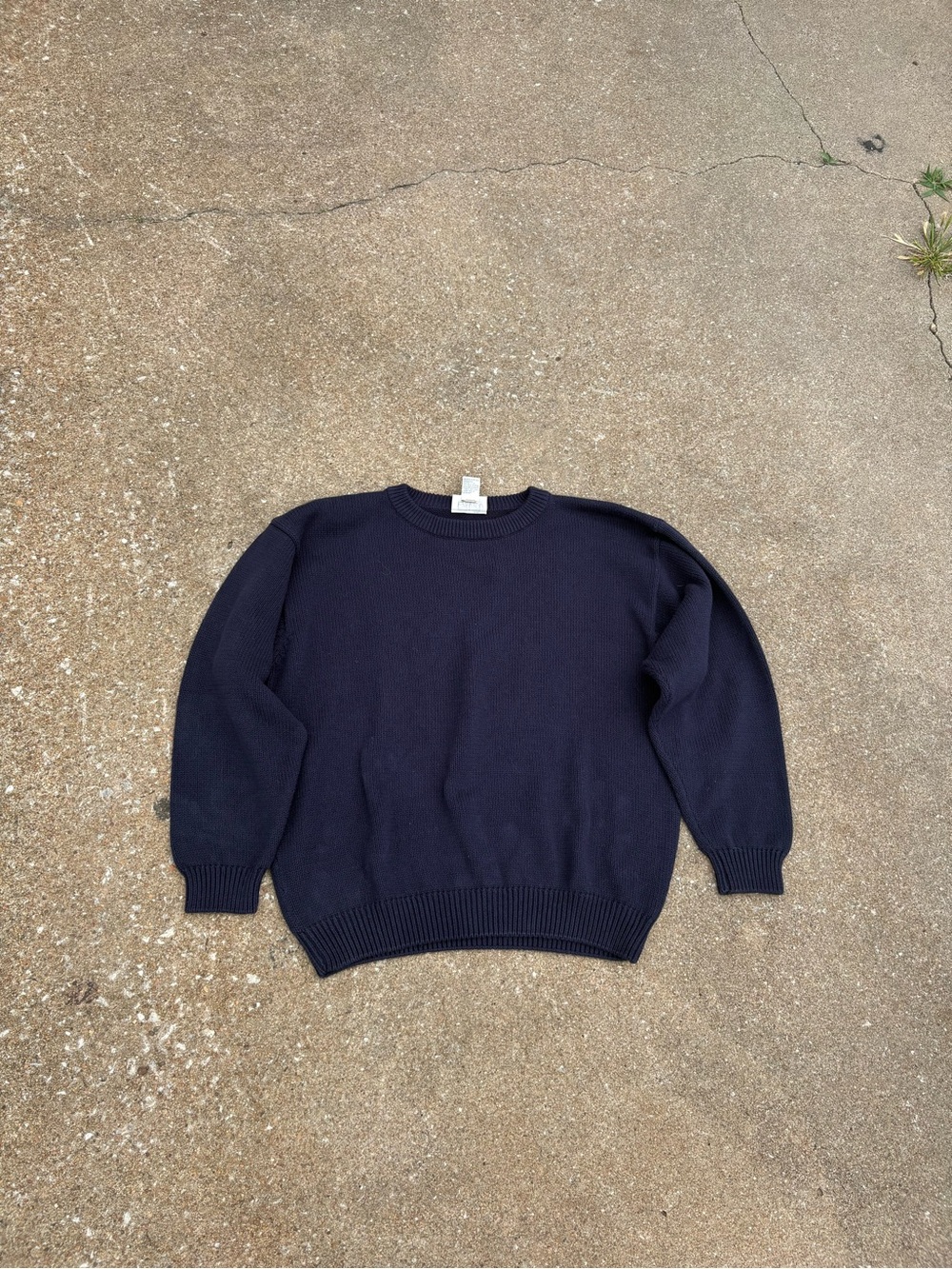Essential Elements 90s navy heavyweight chunky sweater